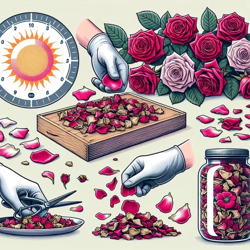 how to dry rose petals
