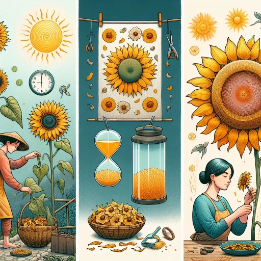 how to dry sunflowers