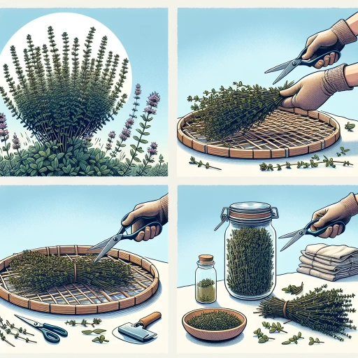 how to dry thyme