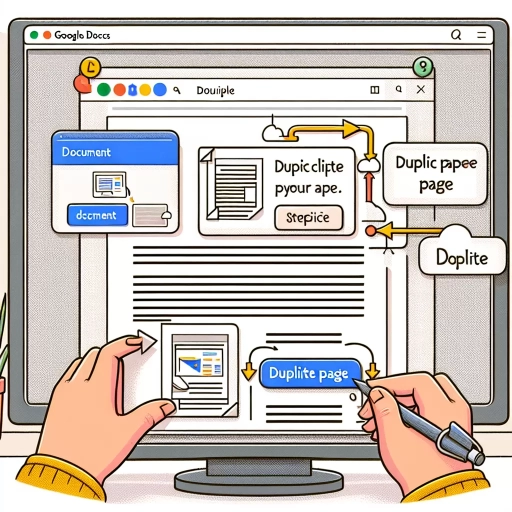 how to duplicate a page in google docs