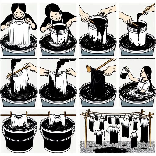 how to dye clothes black