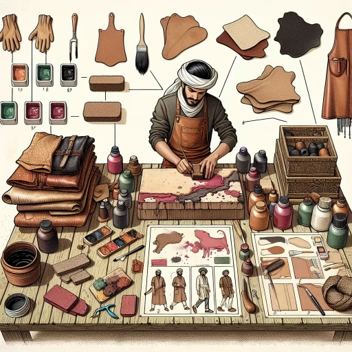 how to dye leather