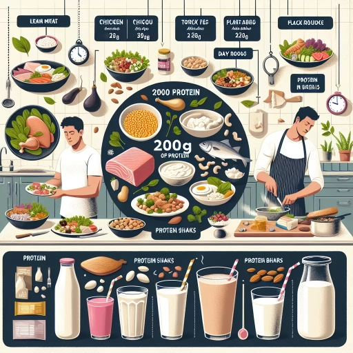 how to eat 200g of protein a day