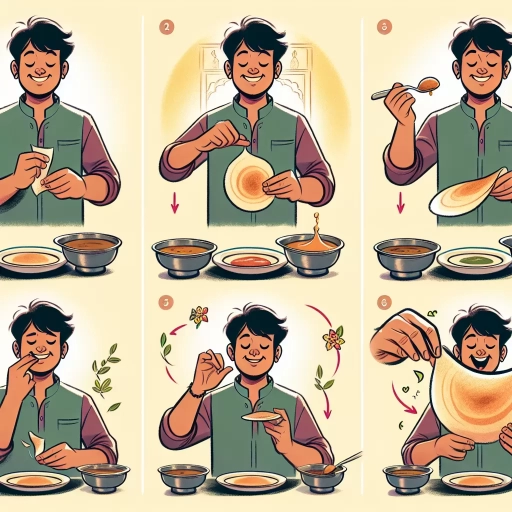 how to eat dosa