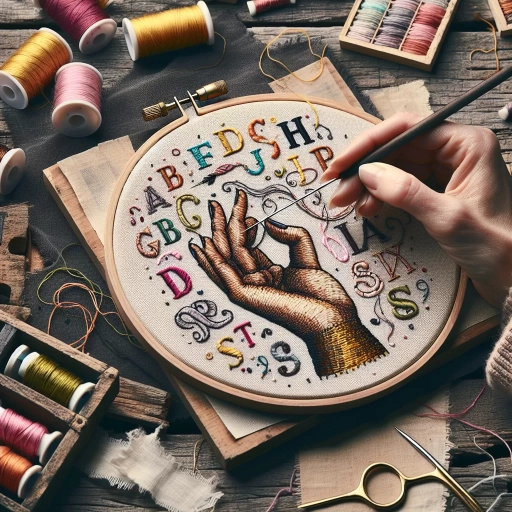 how to embroider letters