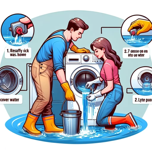 how to empty a washing machine full of water