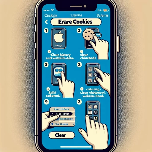 how to erase cookies on iphone