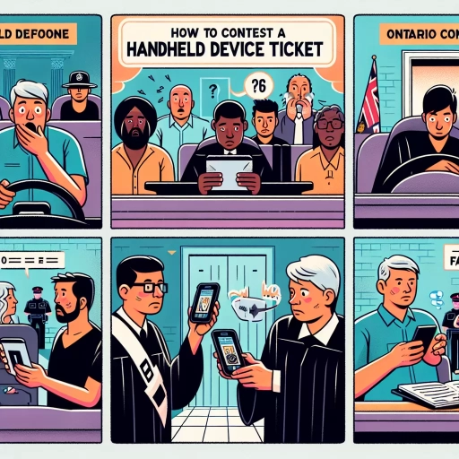 how to fight a handheld device ticket in ontario