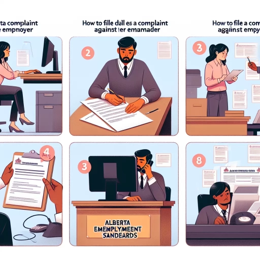 how to file a complaint against an employer in alberta