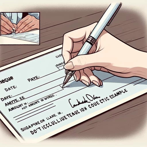 how to fill a cheque