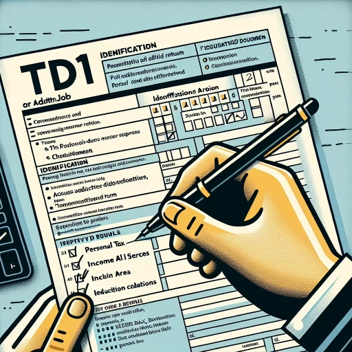 how to fill out td1 form for second job