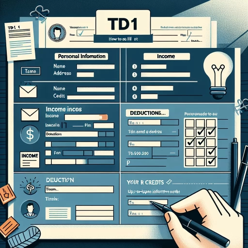 how to fill out td1