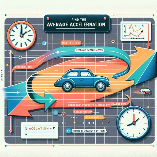 how to find average acceleration