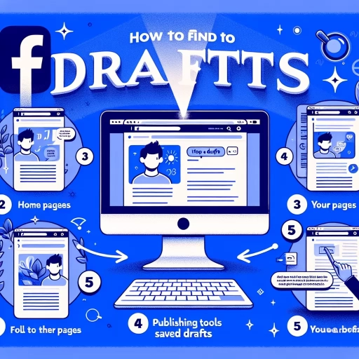 how to find drafts facebook