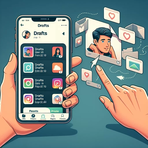 how to find drafts on instagram