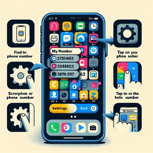 how to find phone number on iphone