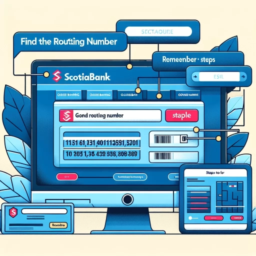 how to find routing number scotiabank