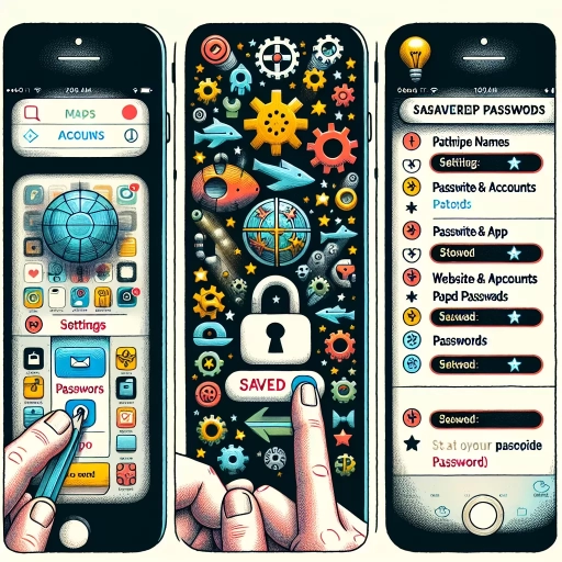 how to find saved passwords on iphone