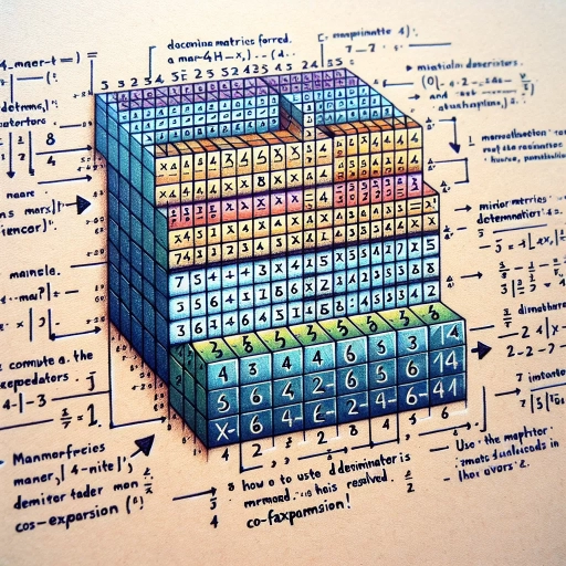 how to find the determinant of a 4x4 matrix