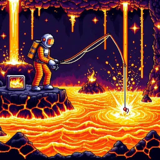 how to fish in lava terraria