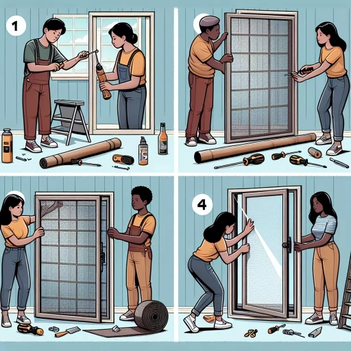 how to fix a screen door