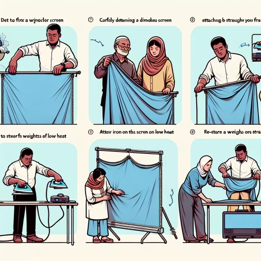how to fix projector screen wrinkles