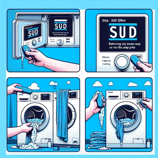 how to fix sud error on samsung washer