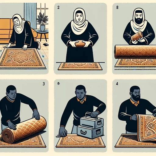 how to flatten a rug