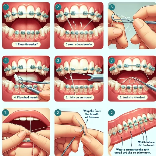 how to floss with braces