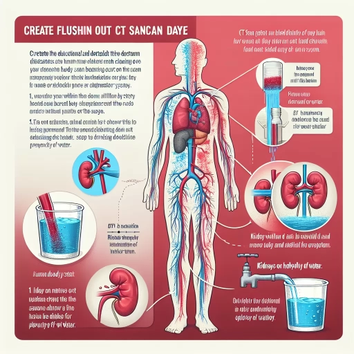 how to flush out ct scan dye