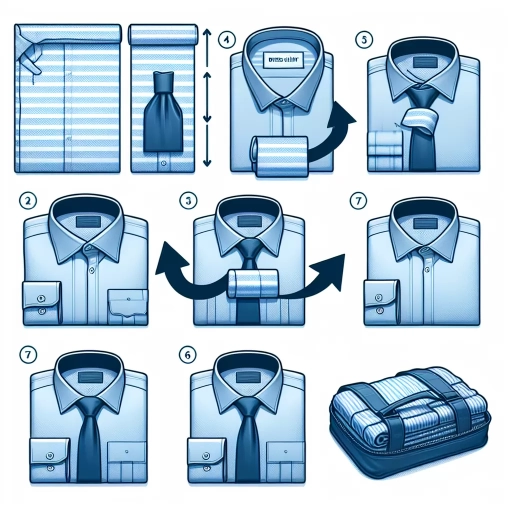 how to fold a dress shirt for travel