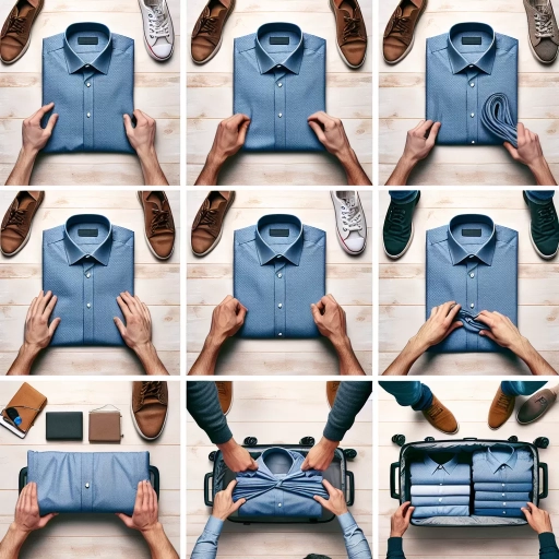 how to fold dress shirts for travel