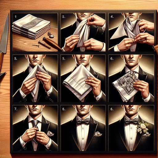 how to fold pocket square for wedding