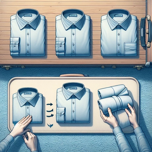 how to fold shirts for travel