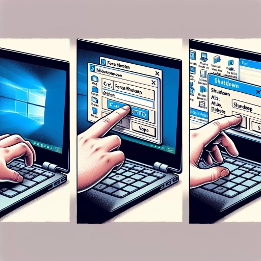how to force shut down laptop