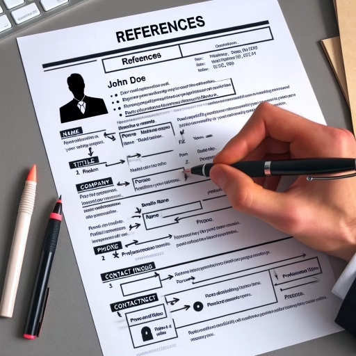 how to format references on a resume