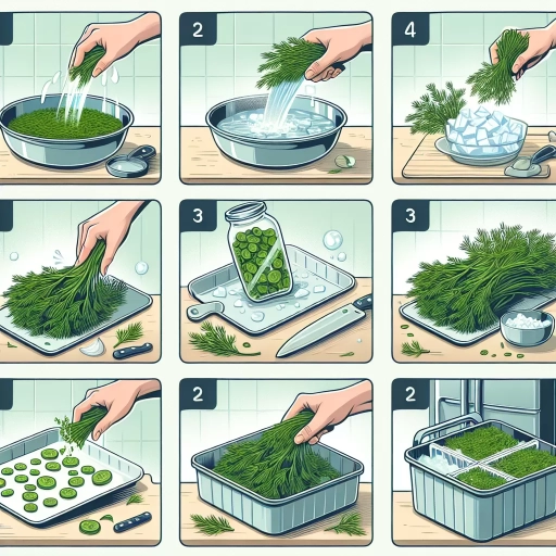 how to freeze dill
