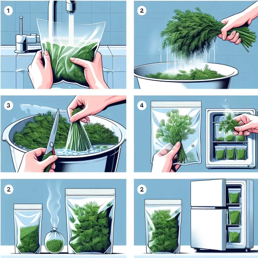 how to freeze fresh dill