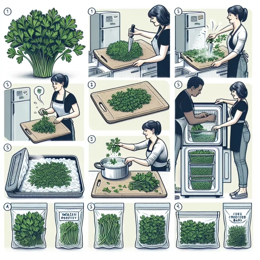 how to freeze parsley