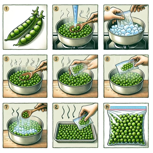 how to freeze peas