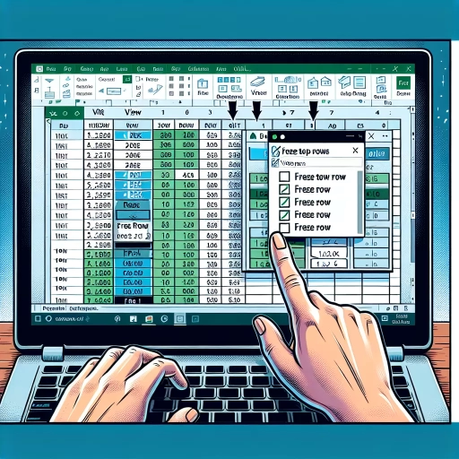 how to freeze top two rows in excel