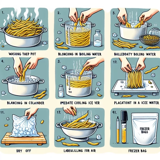 how to freeze yellow beans