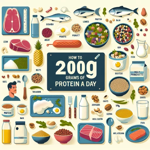 how to get 200 grams of protein a day
