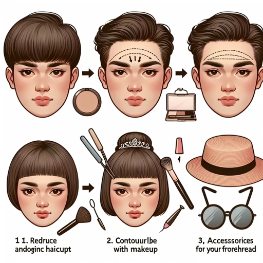 how to get a smaller forehead