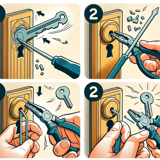 how to get broken key out of door lock