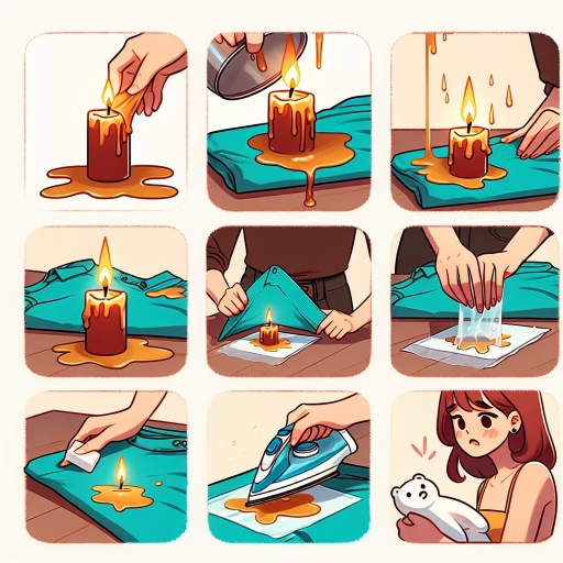 how to get candle wax out of clothes