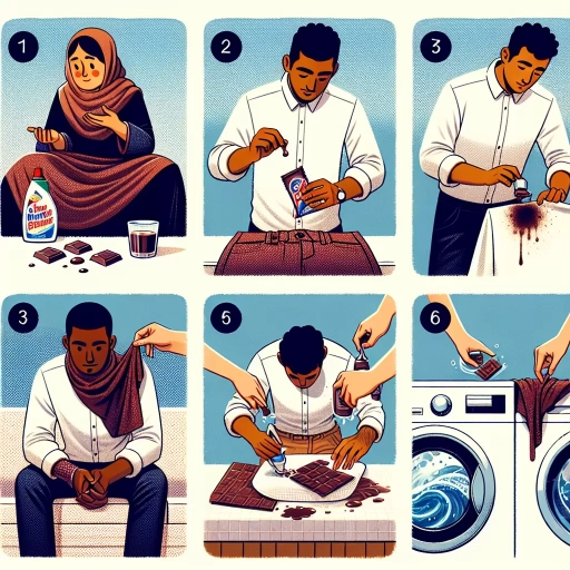 how to get chocolate out of clothes