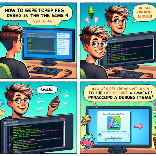 how to get debug items in sims 4