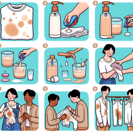 how to get foundation out of white clothes