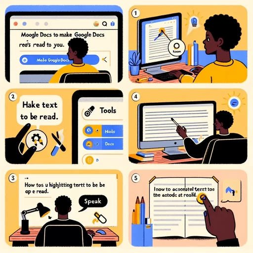 how to get google docs to read to you
